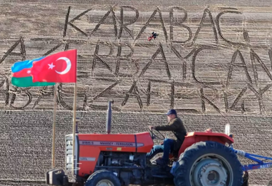 Türkiyəli fermer Zəfər Gününü orijinal şəkildə təbrik edib -  FOTO  VİDEO