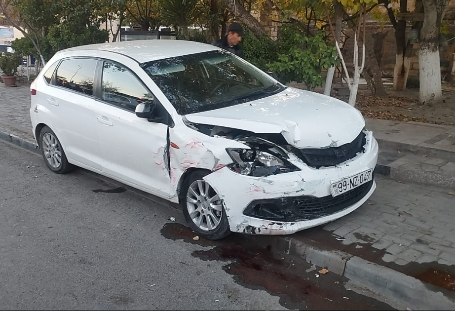 Kürdəmirdə zəncirvarı yol qəzası olub, xəsarət alanlar var