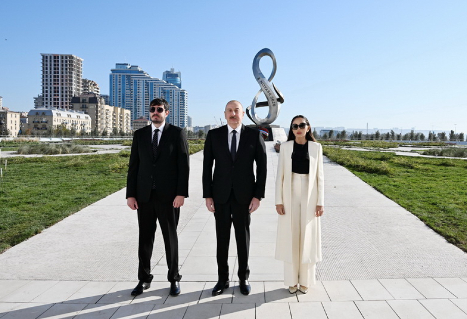 President Ilham Aliyev attended inauguration of Victory Park in Baku VIDEO