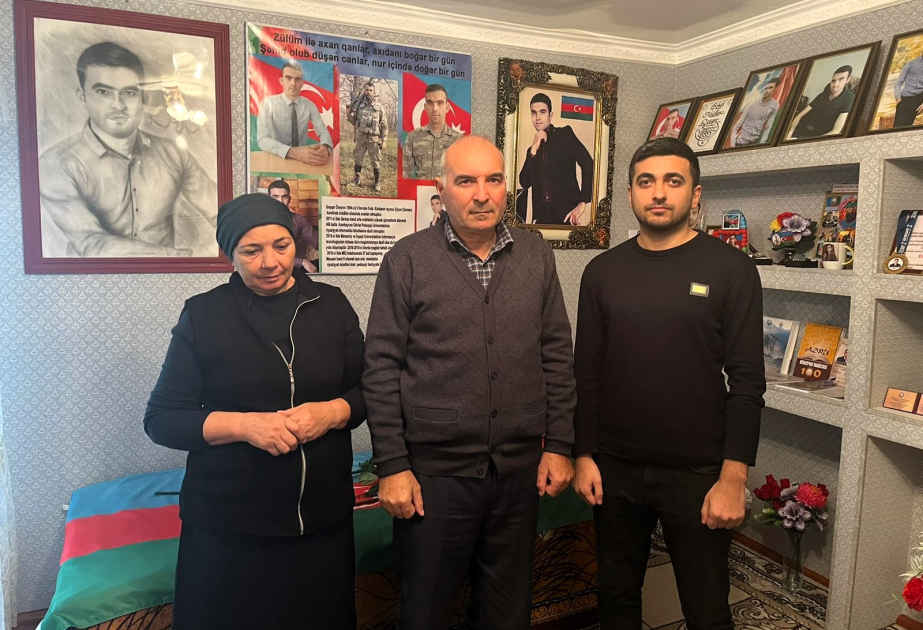 ADPU-nun əməkdaşları şəhid tələbə və məzunların ailələrini ziyarət ediblər