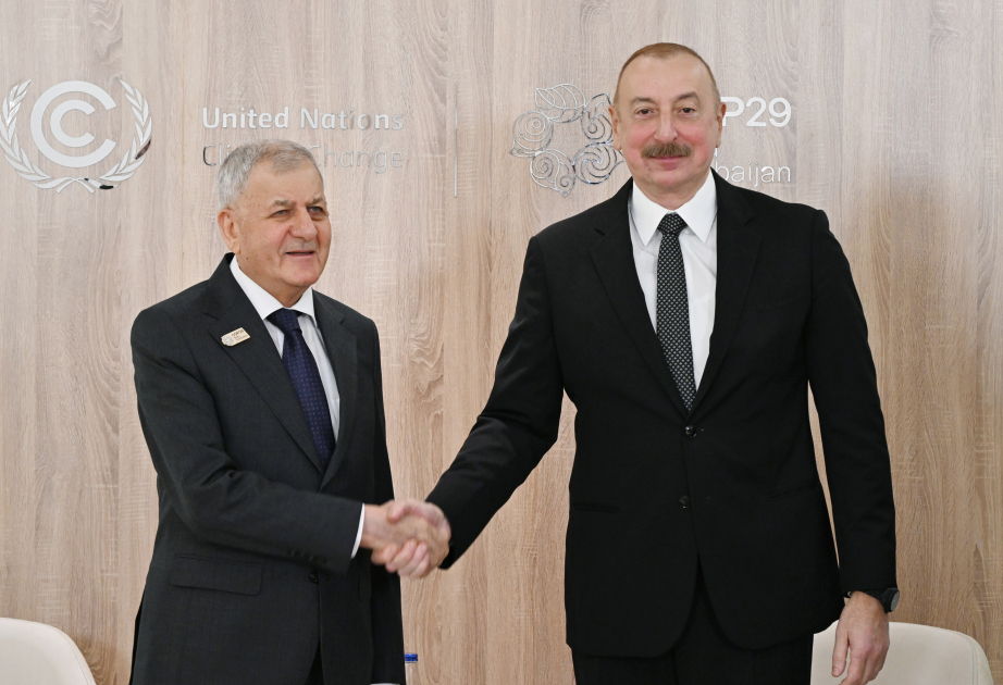 Präsident Ilham Aliyev trifft Präsident von Irak AKTUALISIERT VIDEO