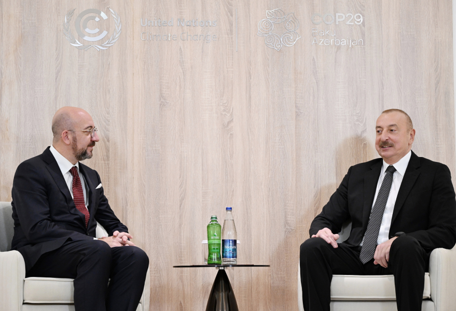 Präsident Ilham Aliyev trifft EU-Ratspräsident Charles Michel AKTUALISIERT VIDEO