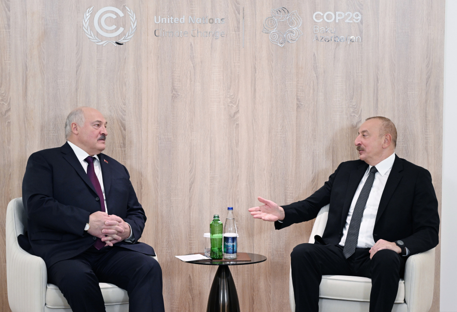 President Ilham Aliyev met with President of Belarus VIDEO