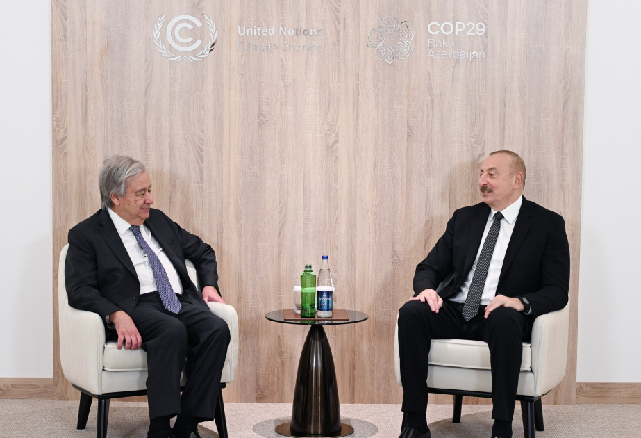 Президент Ильхам Алиев встретился с Генеральным секретарем ООН  ОБНОВЛЕНО ВИДЕО