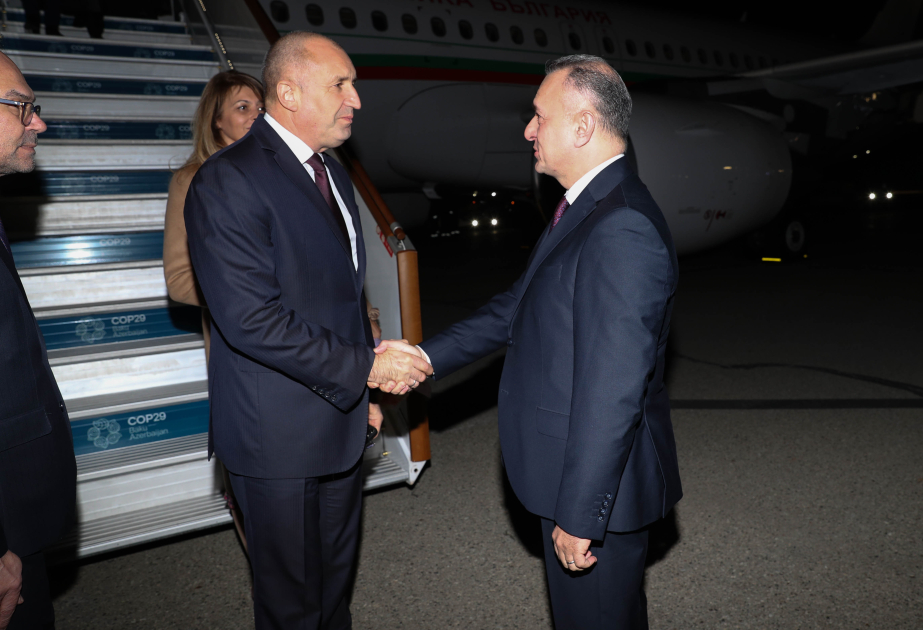 Bulgarian President arrives in Azerbaijan to attend COP29