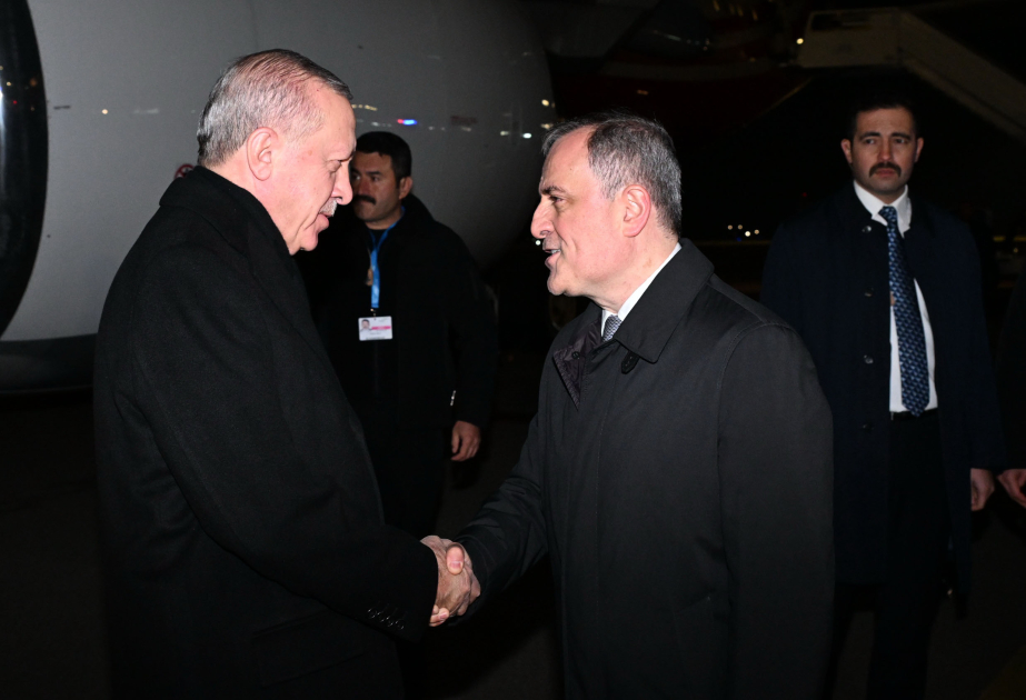 Türkiyə Prezidenti Rəcəb Tayyib Ərdoğan Azərbaycana səfərə gəlib