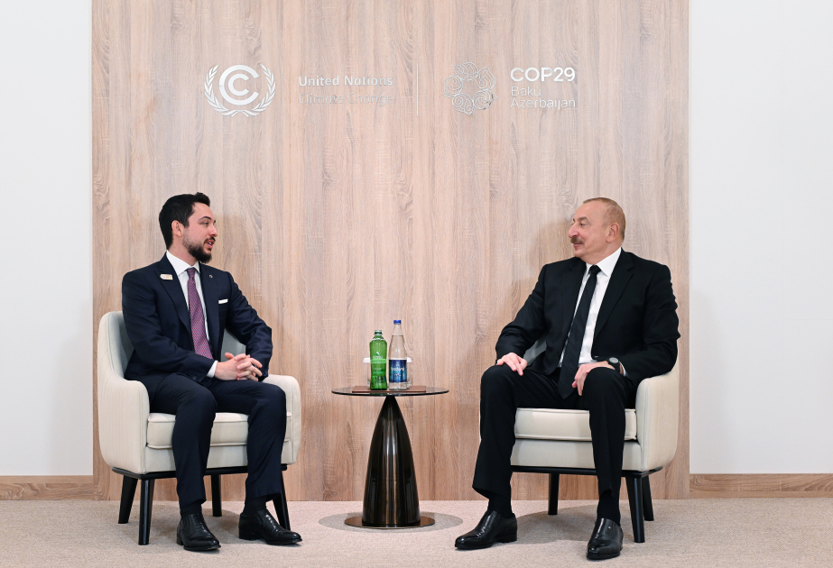 El Presidente Ilham Aliyev se reúne con el Príncipe Heredero del Reino Hachemita de Jordania ACTUALIZADO