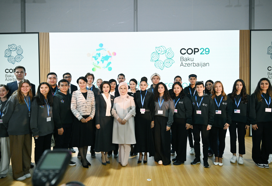 COP29-da birinci xanımların iştirakı ilə “Gənclər iqlim fəaliyyətlərinin ön cəbhəsində” mövzusunda konfrans keçirilib VİDEO