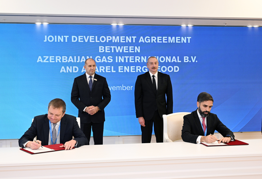 Azərbaycan və Bolqarıstan prezidentlərinin iştirakı ilə “SOCAR və “Asarel Energy” arasında Birgə İnkişaf Sazişi” imzalanıb  YENİLƏNİB VİDEO