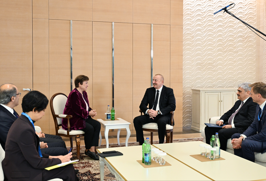 El Presidente Ilham Aliyev se entrevistó con la Directora Gerente del Fondo Monetario Internacional  ACTUALIZADO