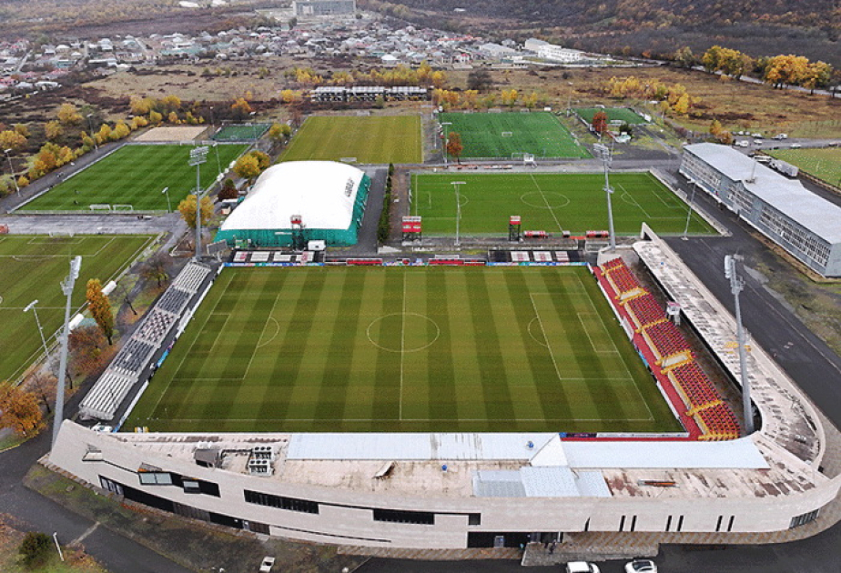 Qəbələ şəhər stadionu Azərbaycan – Estoniya oyununa hazırdır -  FOTOLAR