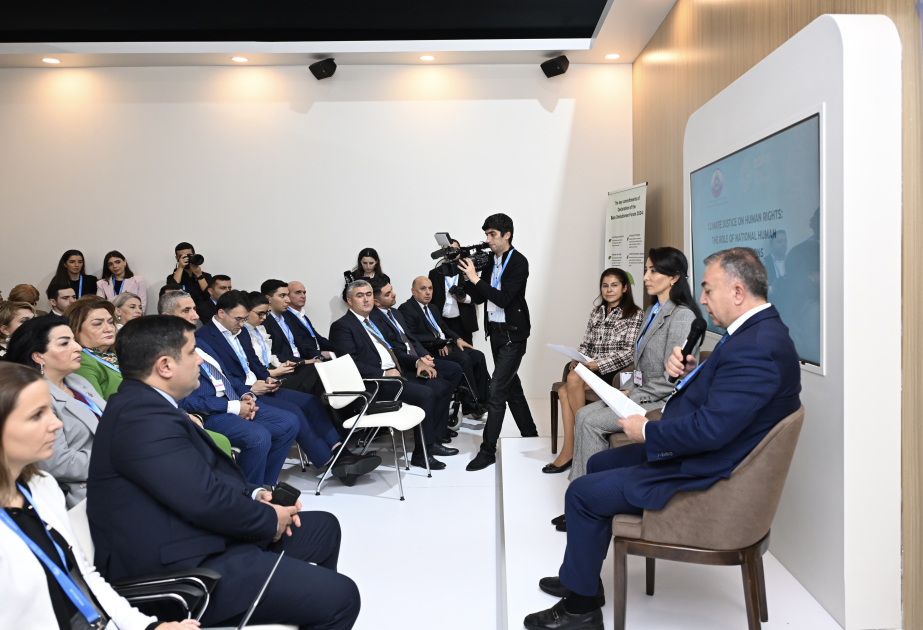 COP29-da insan hüquqlarına əsaslanan iqlim ədaləti ilə bağlı interaktiv müzakirə təşkil olunub