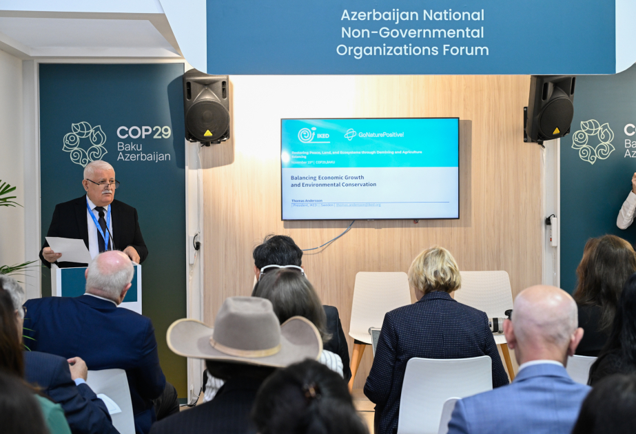 COP29: “Minatəmizləmə və kənd təsərrüfatı vasitəsilə sülh, torpaq və ekosistemlərin bərpası” mövzusunda panel keçirilib