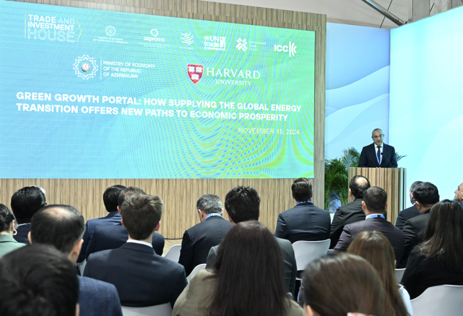 COP29 çərçivəsində qlobal “Yaşıl artım portalı” təqdim edilib