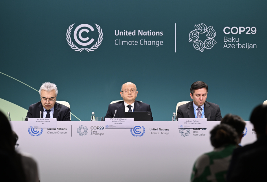 COP29 çərçivəsində keçirilən Enerji Günündə mətbuat konfransı təşkil olunub