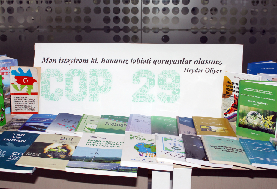“Yaşıl dünya naminə həmrəylik ili” çərçivəsində kitab sərgisi təşkil olunub