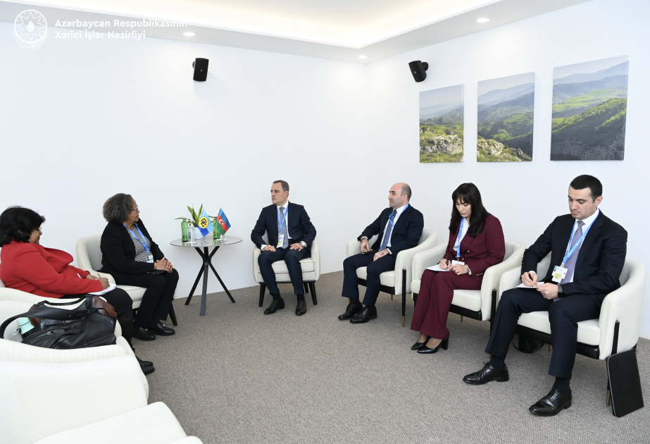 Ceyhun Bayramov Karib Ölkələri Birliyinin Baş katibi ilə görüşüb