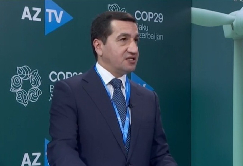 Hikmət Hacıyev: Prezident İlham Əliyevin COP29-da səsləndirdiyi tezislər xüsusilə inkişaf etməkdə olan ölkələrin baxışlarını əks etdirir