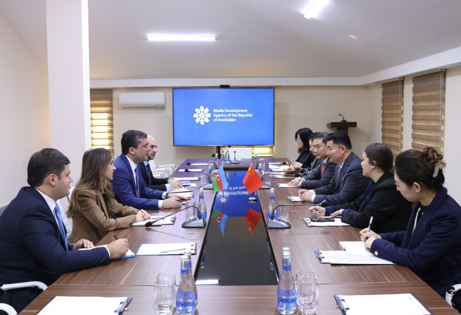 China Intercontinental Communication Center reps meet with colleagues from Azerbaijan`s Media Development Agency