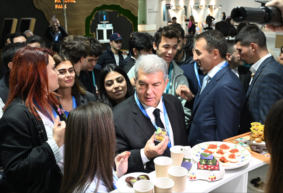 Barcelona President visits COP29 pavilions