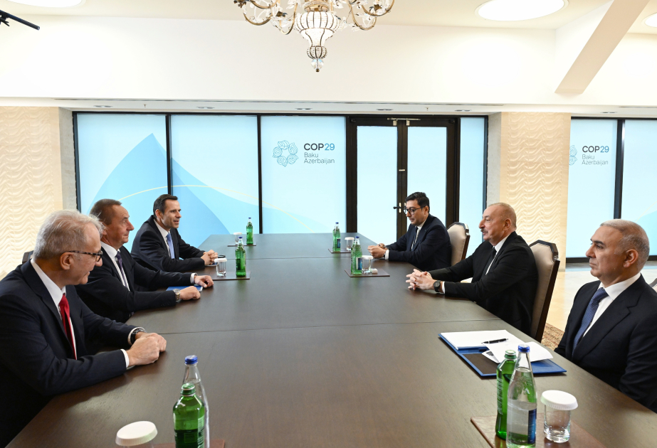 El Presidente de Azerbaiyán sostiene un encuentro con los Presidentes de las Federaciones Internacionales de Piragüismo, Remo y Barco Dragón ACTUALIZADO