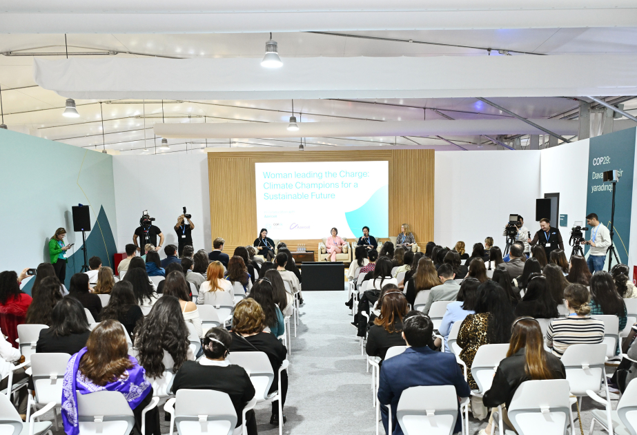 COP29-un qadınlarla bağlı panel sessiyasında zərif cinsin nümayəndələrinin ambisiyalı olmalarına çağırış edilib VİDEO