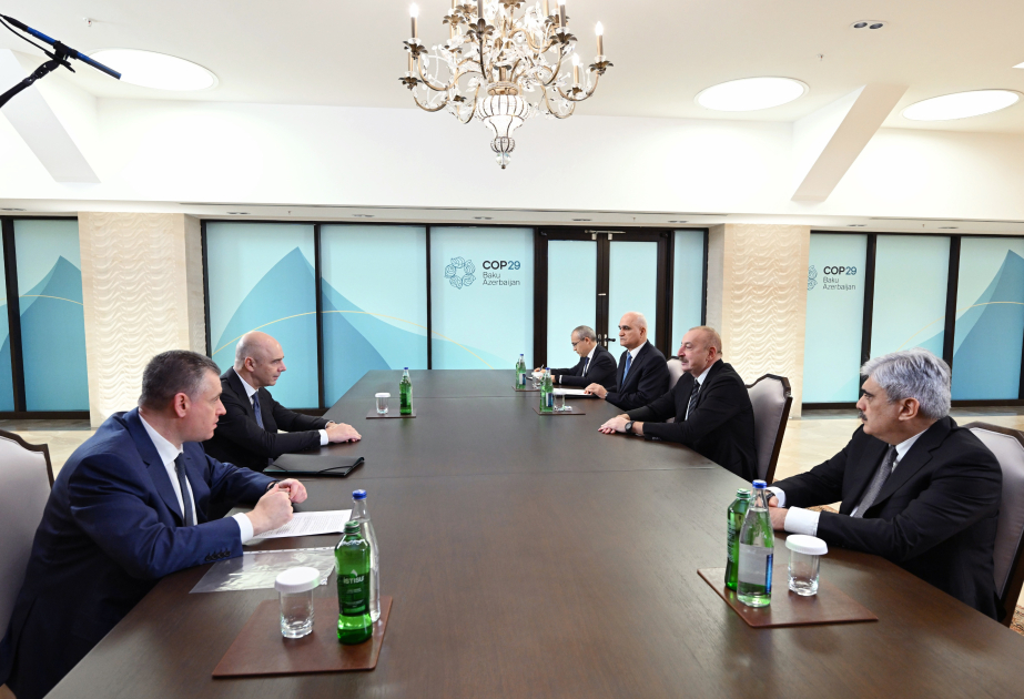 El Presidente de Azerbaiyán se reúne con el Ministro de Finanzas de Rusia y el Jefe de la fracción de la Duma Estatal ACTUALIZADO