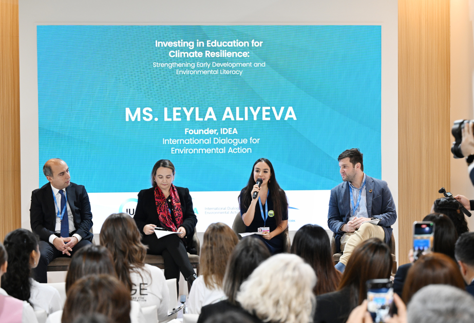 Leyla Aliyeva participe aux discussions sur l'augmentation des connaissances environnementales des jeunes dans le cadre de la COP29