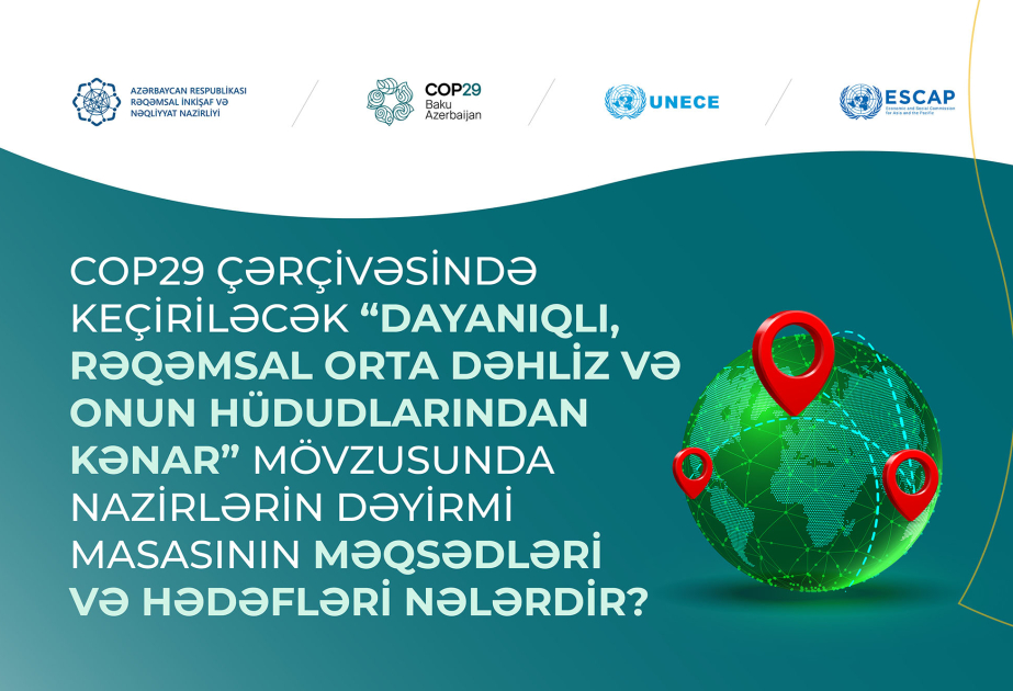 “Dayanıqlı, rəqəmsal Orta Dəhliz və onun hüdudlarından kənar” mövzusunda nazirlərin dəyirmi masası keçiriləcək
