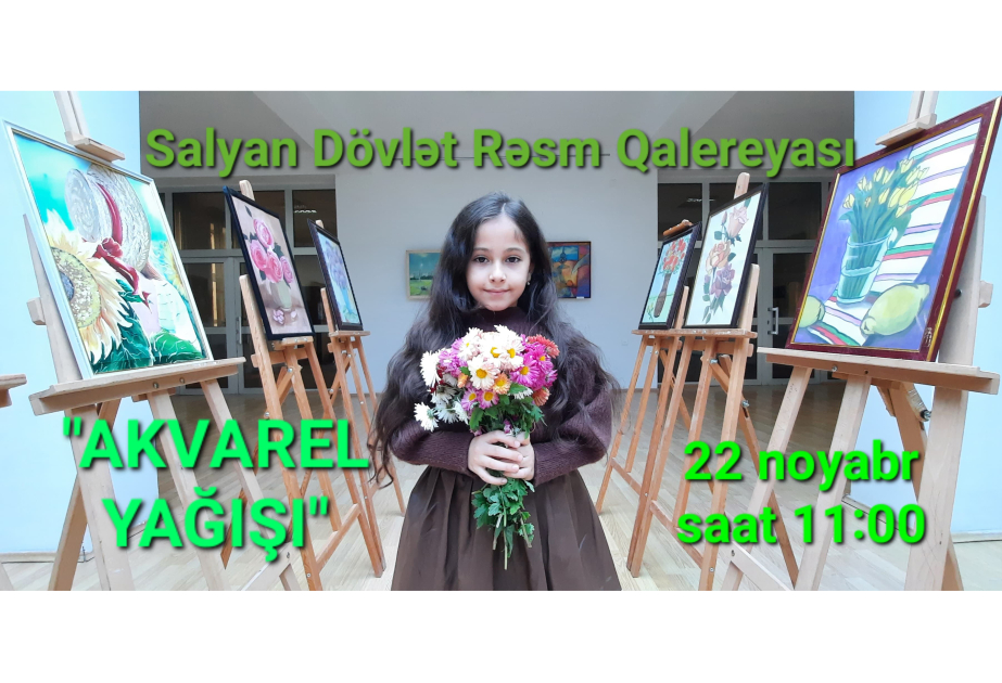 Salyanda “Akvarel yağışı” adlı sərgidə 40-dan çox əl işi yer alacaq