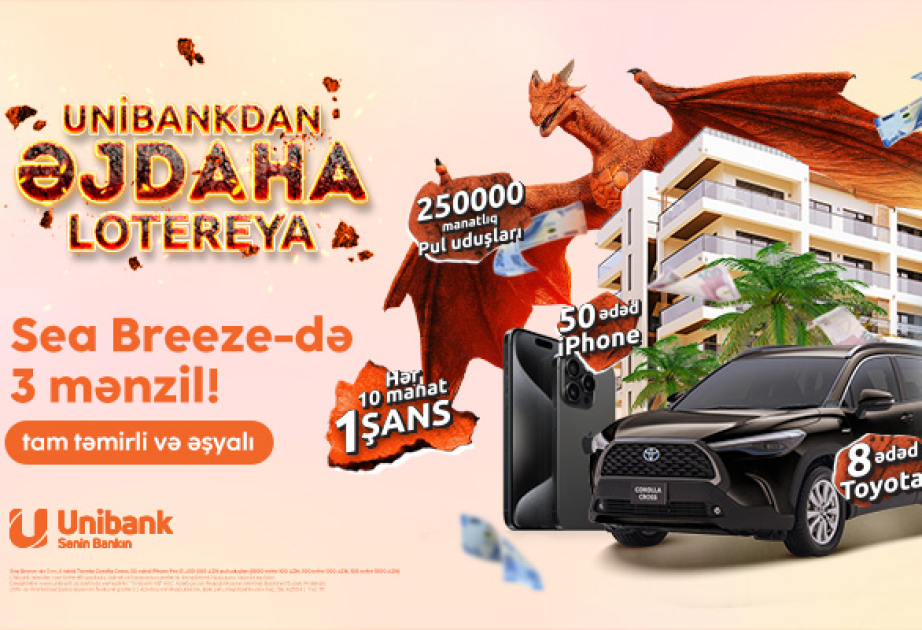 ®  “Unibank”ın “Əjdaha” lotereyasının dördüncü tirajının qalibləri kimlər olacaq?
