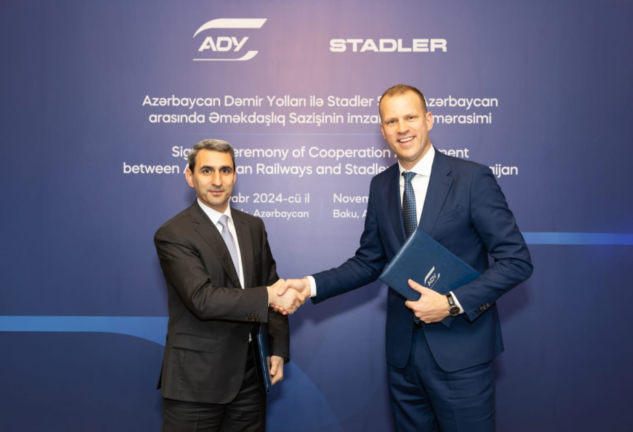 “Azərbaycan Dəmir Yolları” və “Stadler Rail Group” Təlim və İnkişaf Mərkəzinin yaradılması ilə bağlı müqavilə imzalayıb