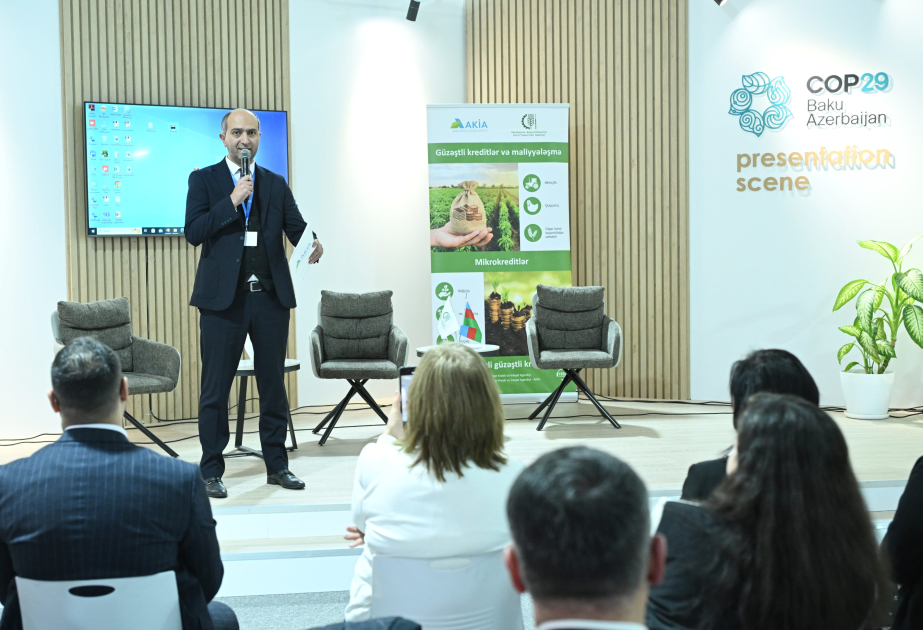 COP29 çərçivəsində iqlimə dayanıqlı aqrar sektorun inkişafına dair tədbir keçirilib VİDEO