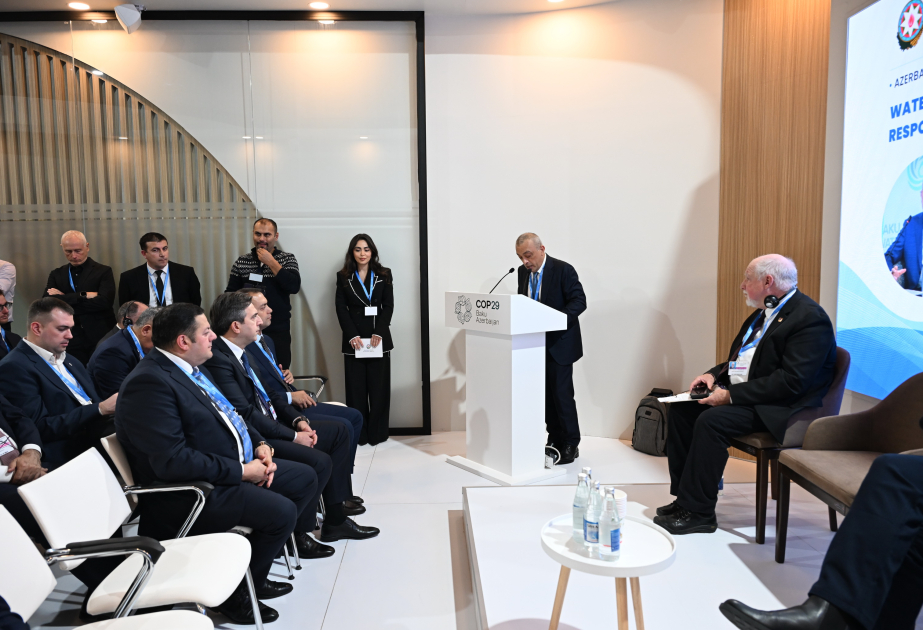COP29 çərçivəsində “Su və Davamlı İnkişaf: İqlim çağırışlarına” mövzusunda panel sessiya keçirilib