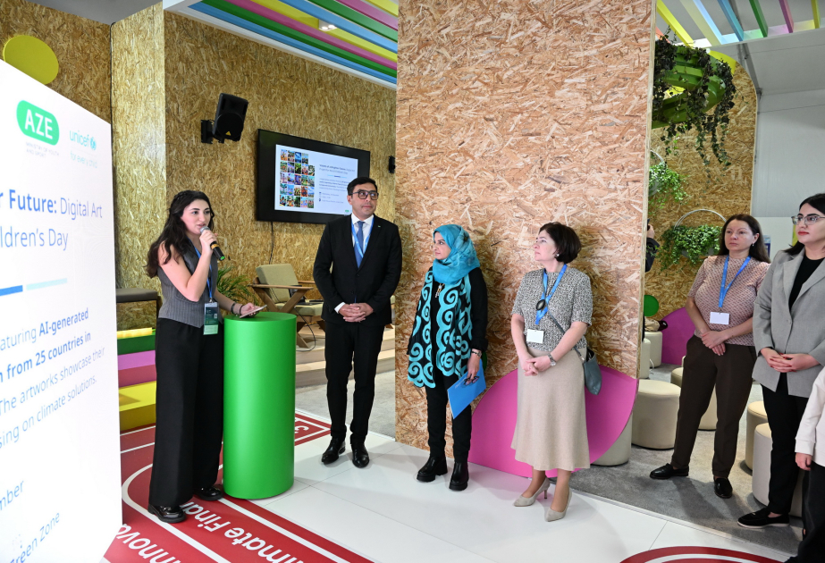 COP29-da Dünya Uşaqlar Günü ilə əlaqədar “Gələcəyə qulaq as” adlı sərgi təşkil edilib
