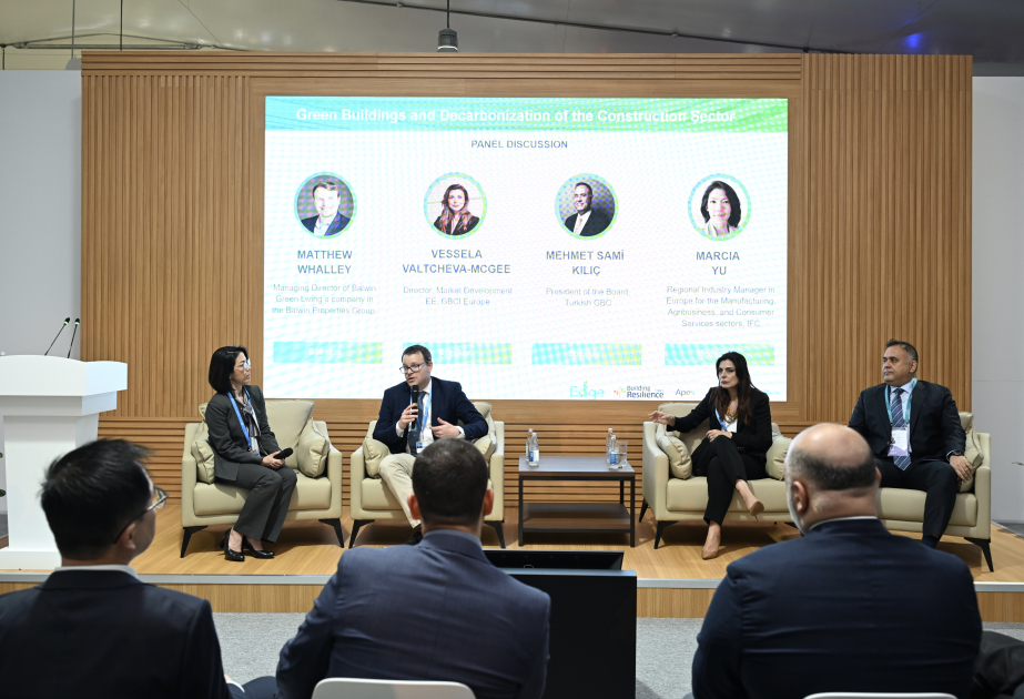 Panel session on “Green buildings and decarbonization of construction sector” held at COP29 Green Zone