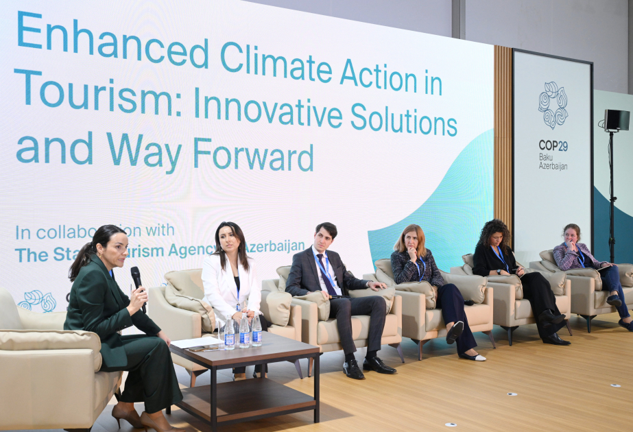 COP29-da turizmdə iqlim fəaliyyətinin təkmilləşdirilməsi üçün innovativ həllər və gələcək addımlar müzakirə olunub
