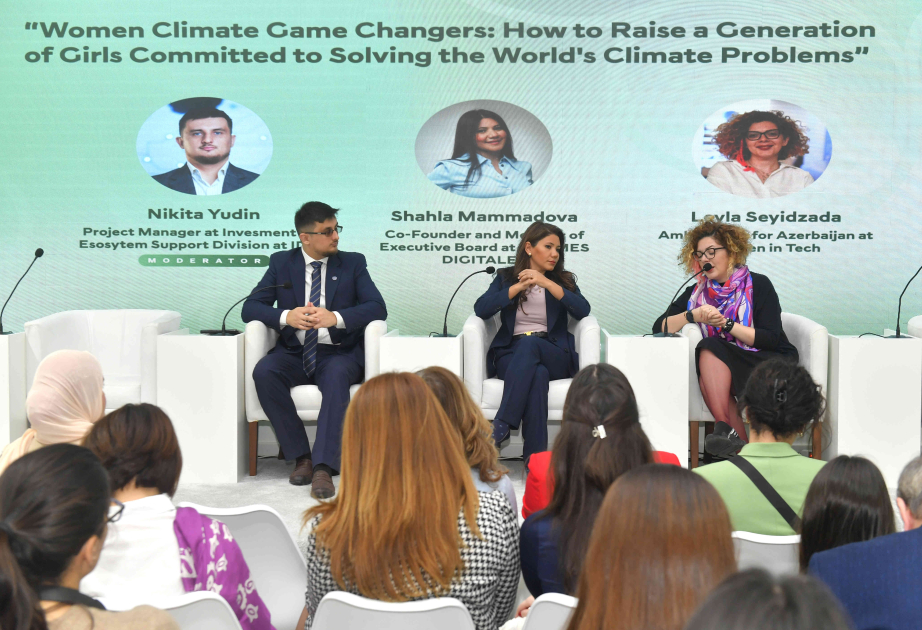 COP29 çərçivəsində “Dünyanın iqlim problemlərinin həllinə sadiq qızlar nəslini necə yetişdirmək olar?” müzakirəsi keçirilib