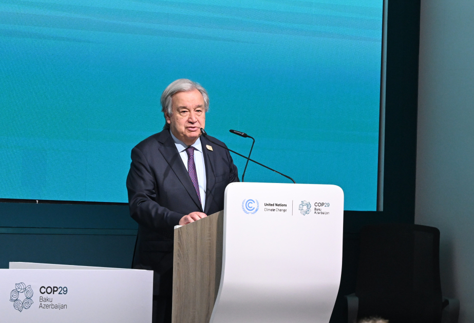 BMT-nin Baş katibi: Əminəm ki, COP29-da razılaşmaya nail olunacaq