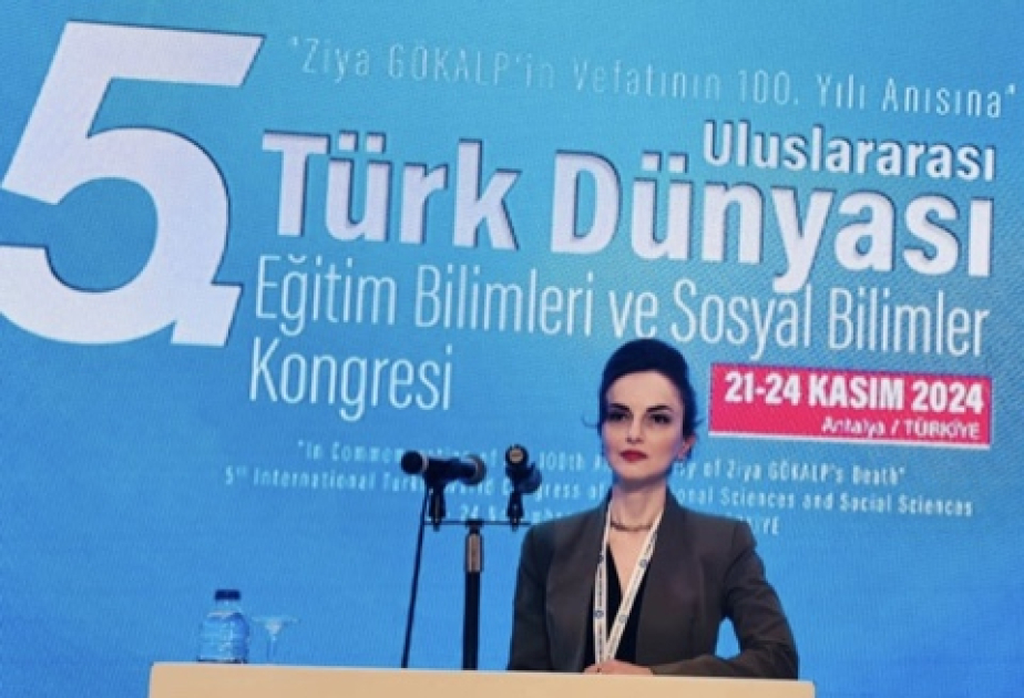 Azərbaycanlı alim beynəlxalq konqresdə informasiya məkanında türk xalqlarının birliyindən danışıb