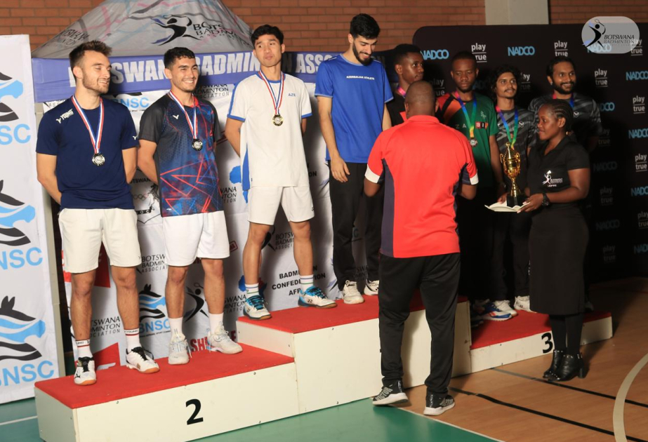 Azerbaijani badminton players win six medals at Botswana International 2024