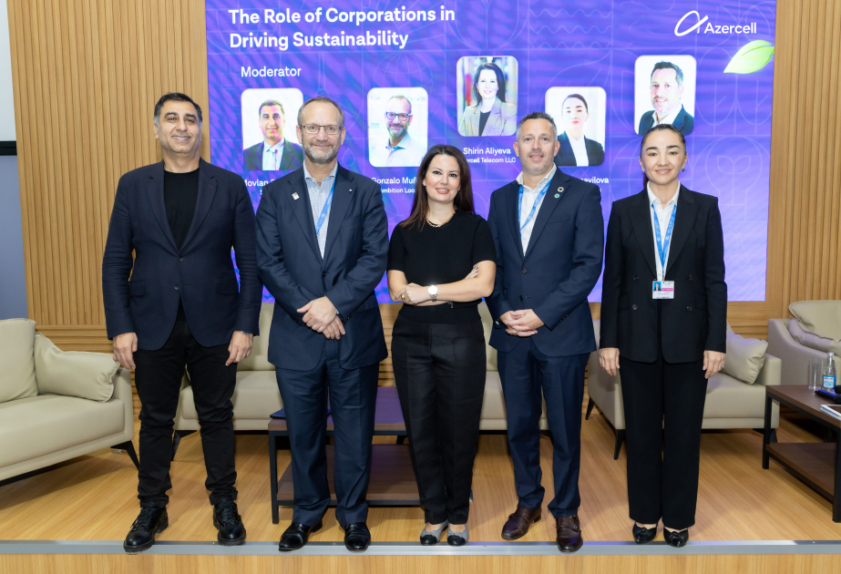 ®  Azercell hosted the panel discussion on “The Role of Corporations in Driving Sustainability”