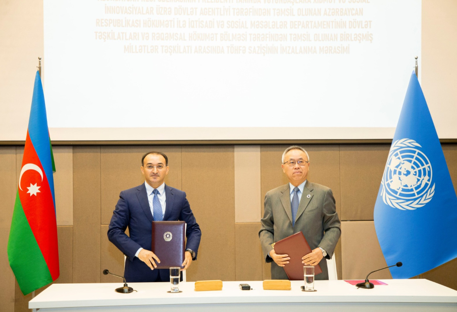 Azerbaijan’s “ASAN Service” and UN sign contribution agreement