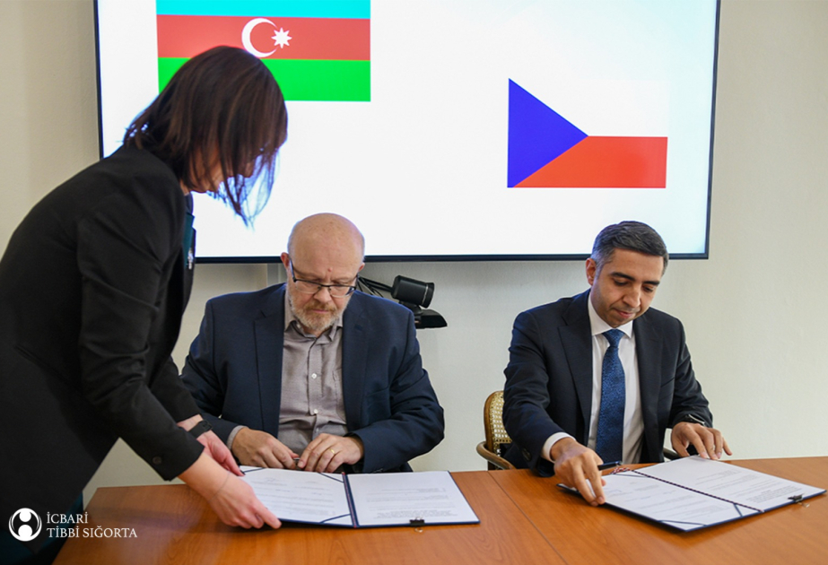 Azərbaycan və Çex Respublikası arasında icbari tibbi sığorta sahəsində əməkdaşlığı gücləndirməklə bağlı memorandum imzalanıb