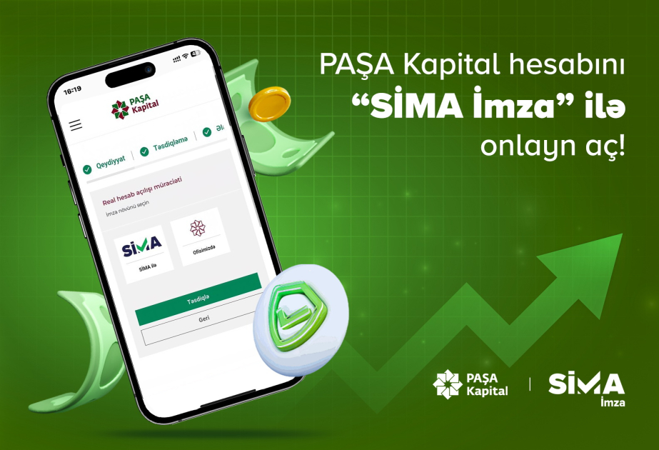 “PAŞA Kapital”da “SİMA İmza” ilə məsafədən hesab açmaq imkanı yaradılıb