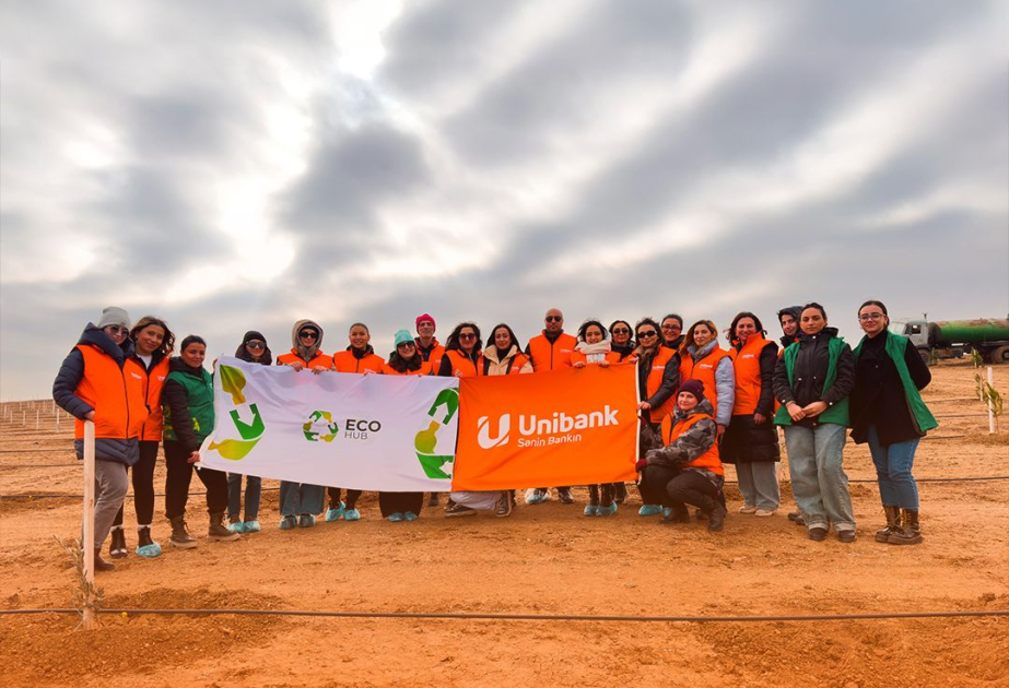 ®  “Unibank” ətraf mühitə dəstək məqsədilə 500 ağac əkib