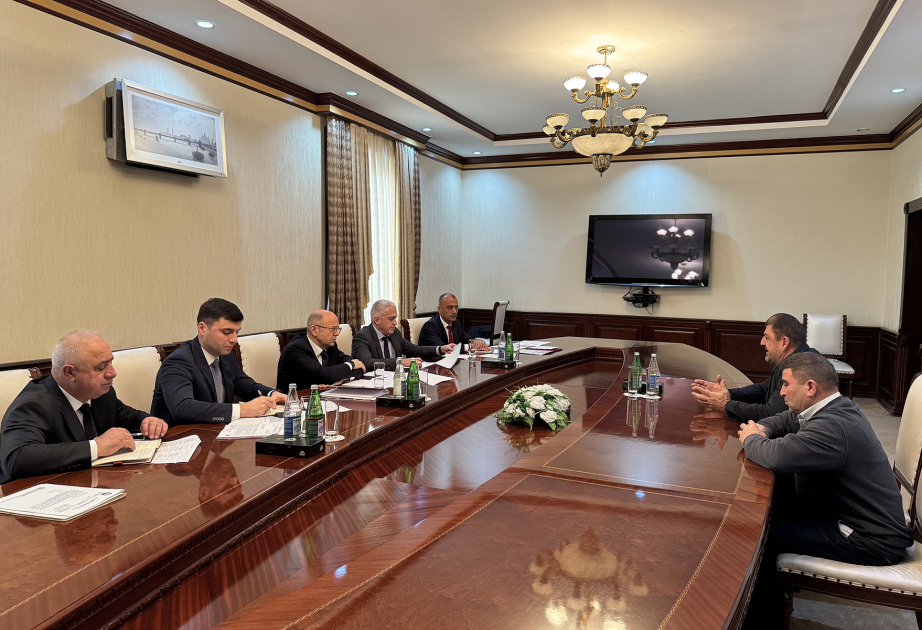 Energetika naziri Tərtərdə vətəndaşlarla görüşüb