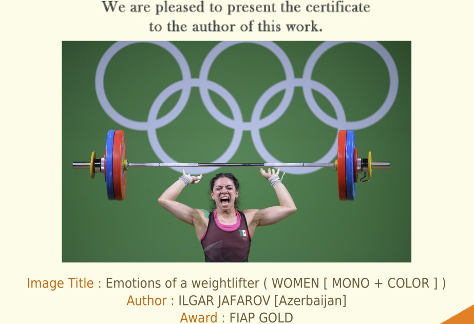 Le photojournaliste de l’AZERTAC Ilgar Djafarov remporte la médaille d’or de la FIAP
