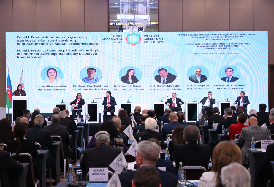 Bakıda Ermənistandan zorla çıxarılmış azərbaycanlıların geri qayıtmasının hüquqi əsasları mövzusunda panel sessiyası keçirilib VİDEO