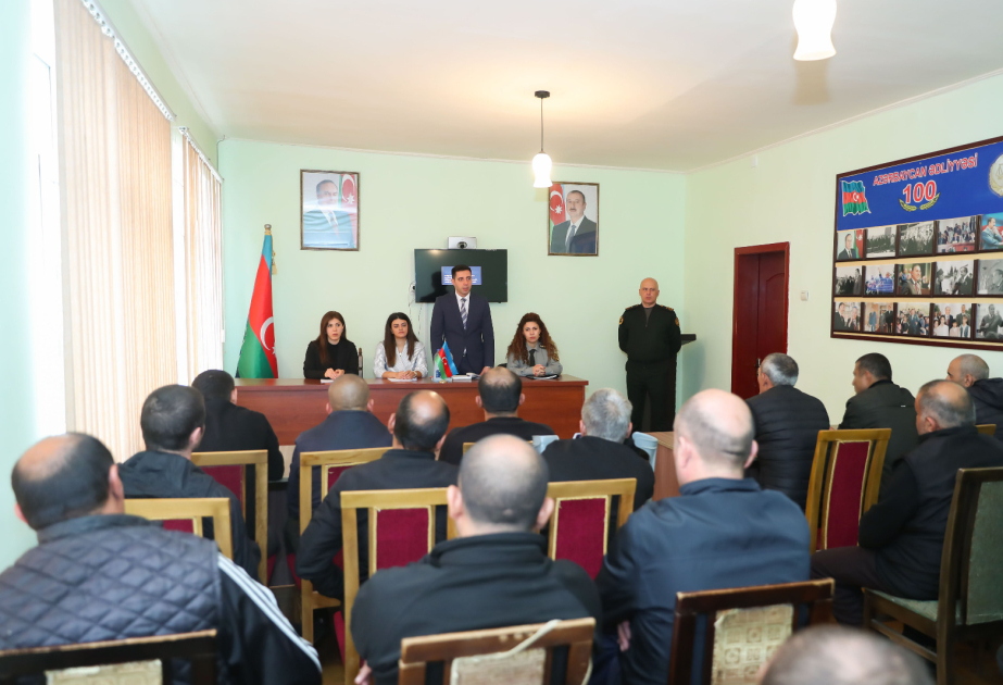 Cəzaçəkmə müəssisələrində maarifləndirici görüşlər keçirilib